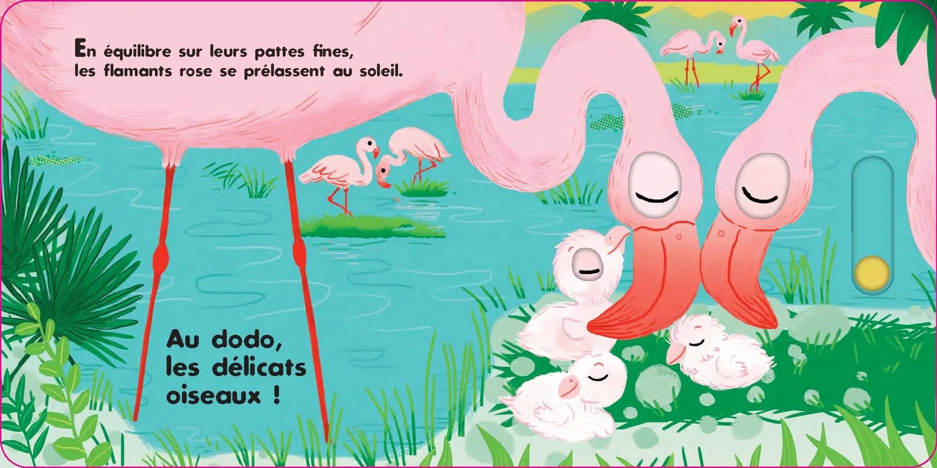 Au dodo - Les animaux sauvages - Un livre animé pour endormir les bébés en douceur - dès 6 mois - Livre d'éveil - 9782095042226 - page-interieure 02