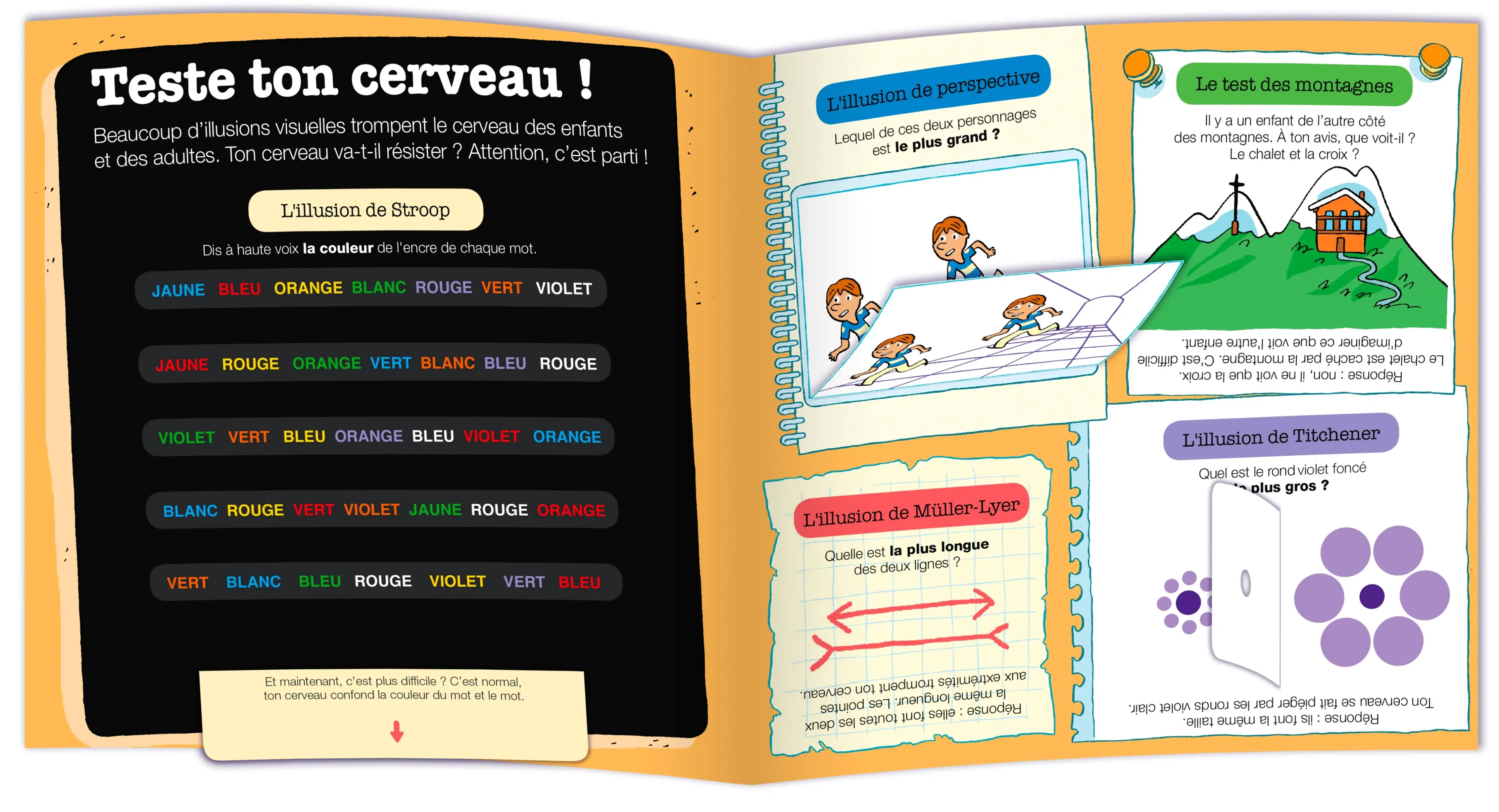 Kididoc - Explore ton cerveau - Un documentaire 100% animé et renouvelé pour tout comprendre sur ton cerveau ! - dès 5 ans - Livre documentaire - 9782095042264 - page-interieure 02