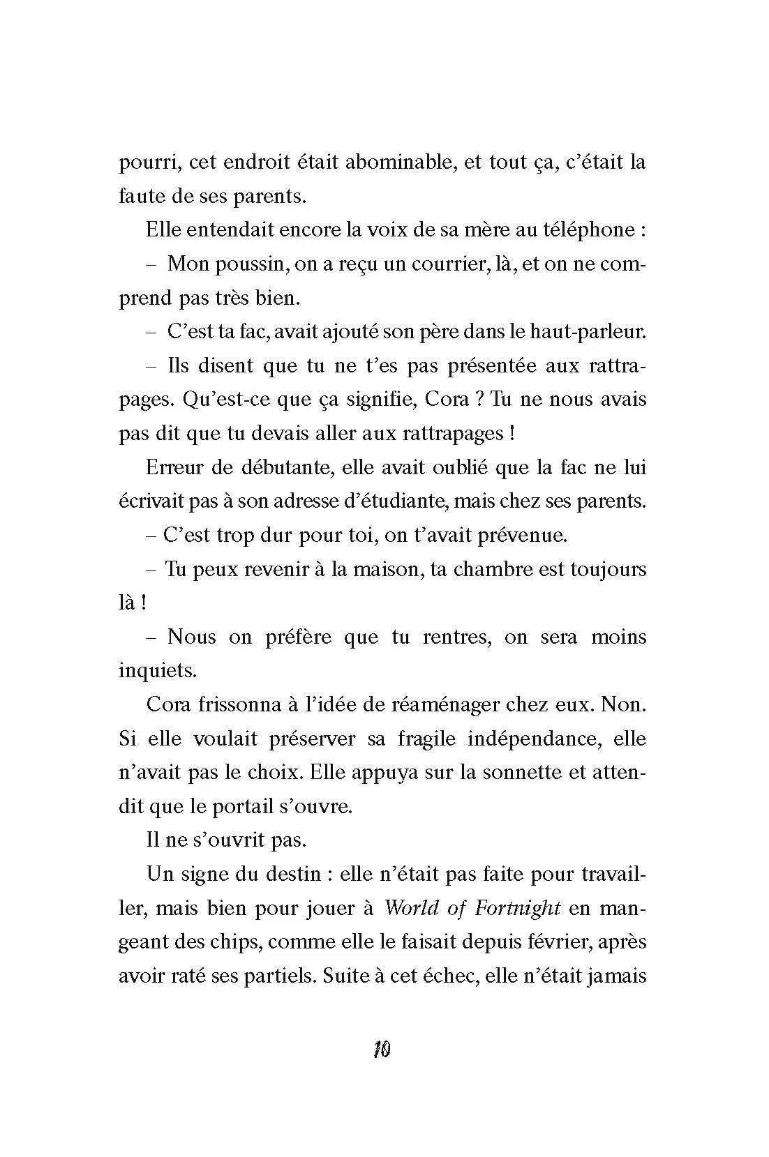 Irréprochable ou presque - Le nouveau roman feel-good sur les galères de la vie d'étudiante  - Roman - 9782095043544 - page-interieure 02