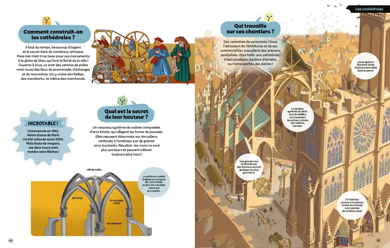 Questions Réponses - Mon encyclopédie de l'Histoire de France - Livre documentaire illustré pour enfants dès 7 ans - Livre documentaire - 9782095043612 - page-interieure 02