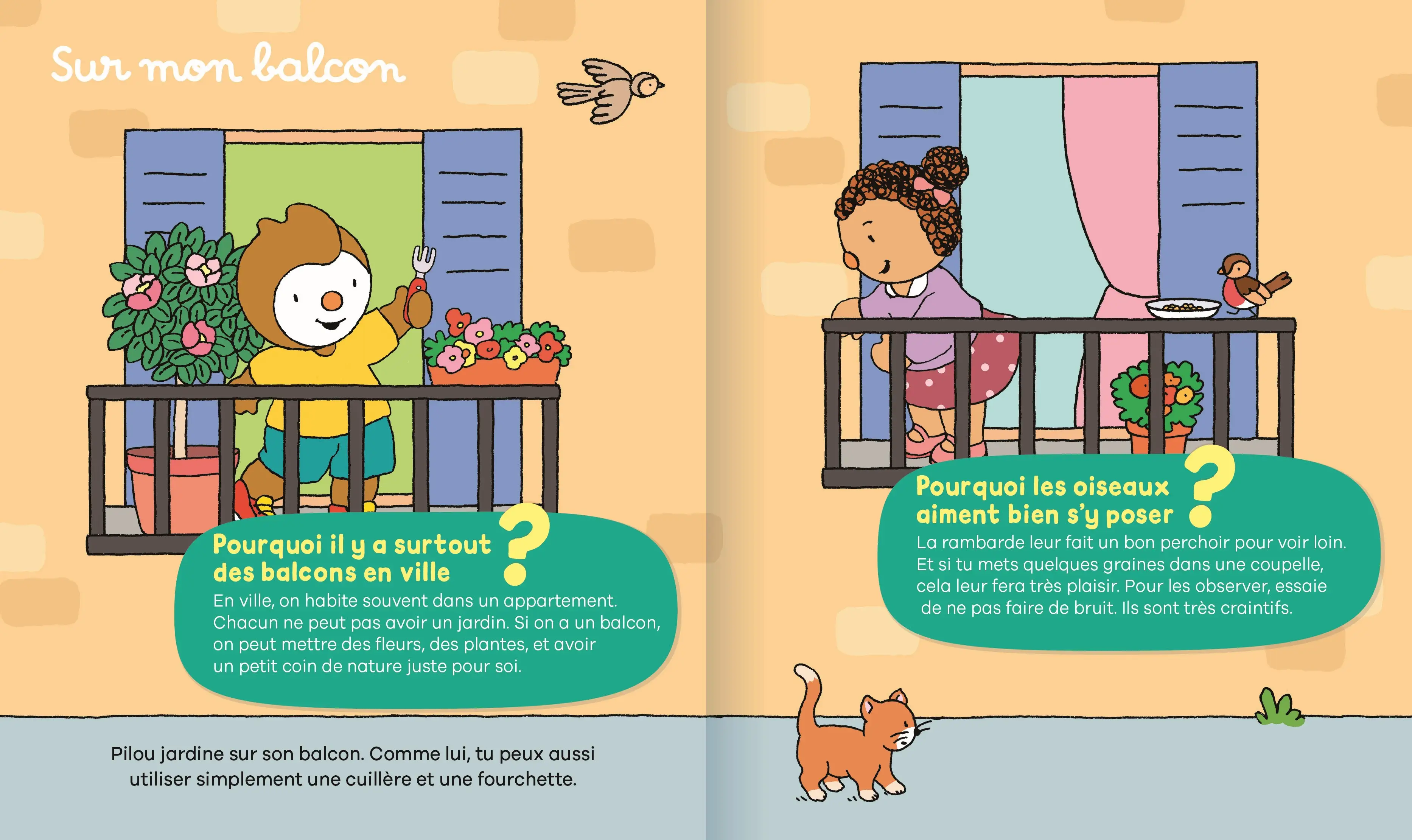 Les pourquoi de T'choupi - Le jardin - 24 questions réponses pour partir à la découverte du jardin avec T'choupi ! - dès 2 ans - Livre documentaire - 9782095044213 - page-interieure 02