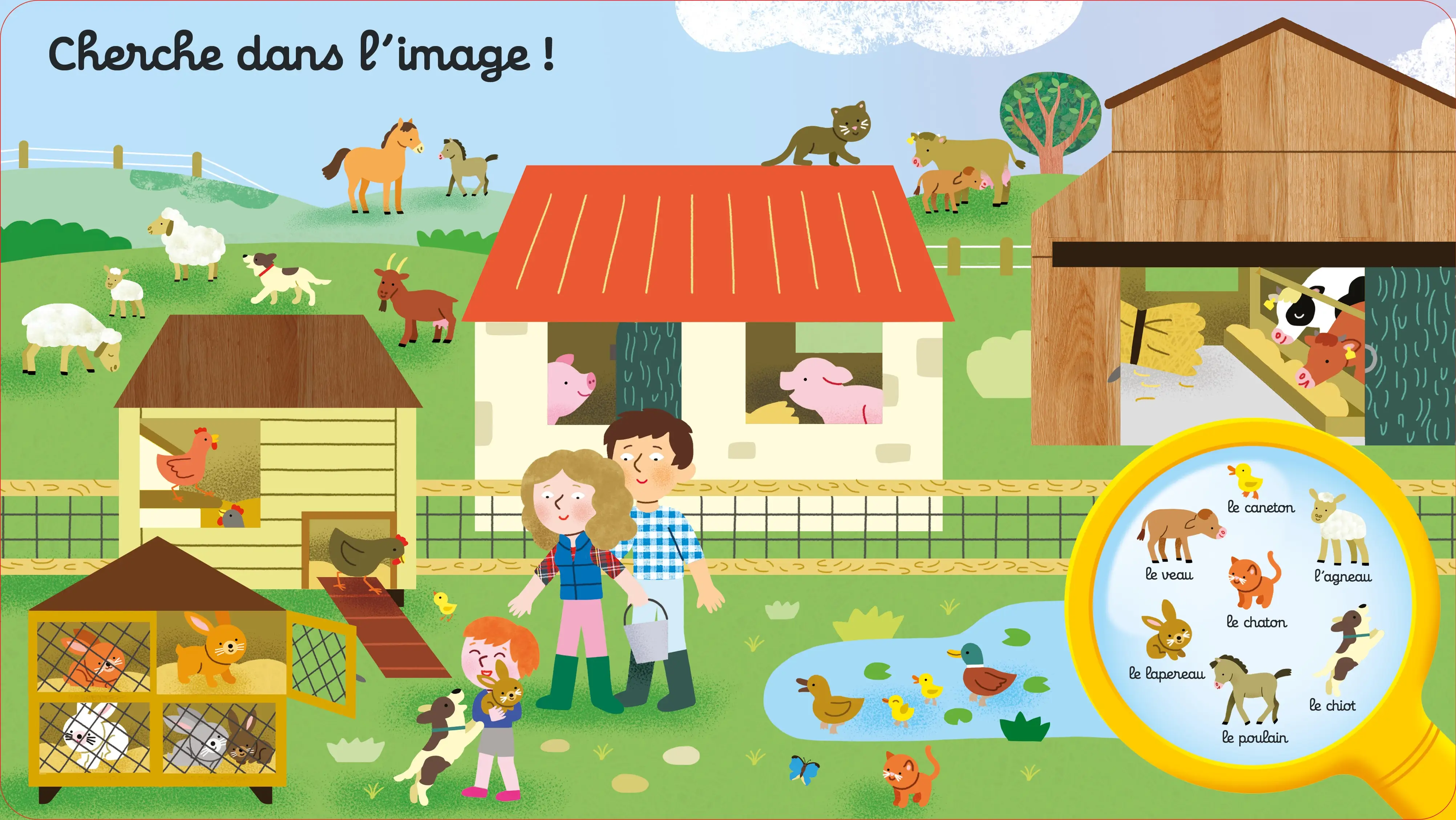 Questions/Réponses : Les animaux de la ferme - pour découvrir les animaux de la ferme en 7 questions illustrées - dès 2 ans - Livre documentaire - 9782095045371 - page-interieure 02