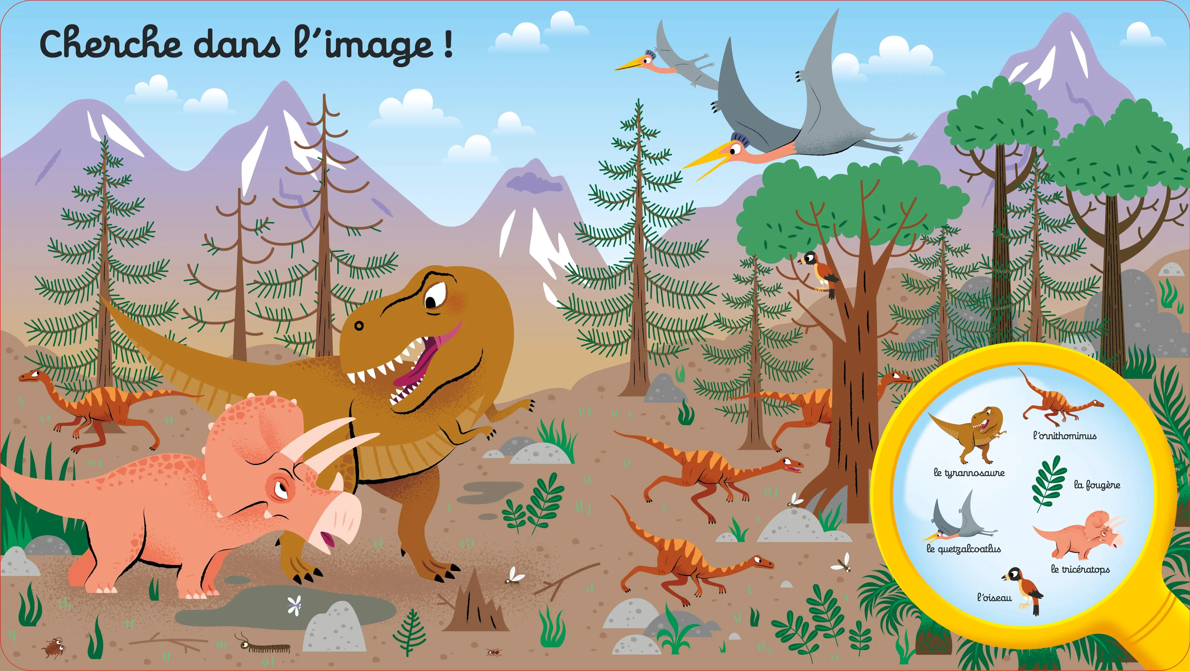 Questions/Réponses : Les dinosaures -  un voyage préhistorique pour les tout-petits passionnés - dès 2 ans - Livre documentaire - 9782095045395 - page-interieure 02