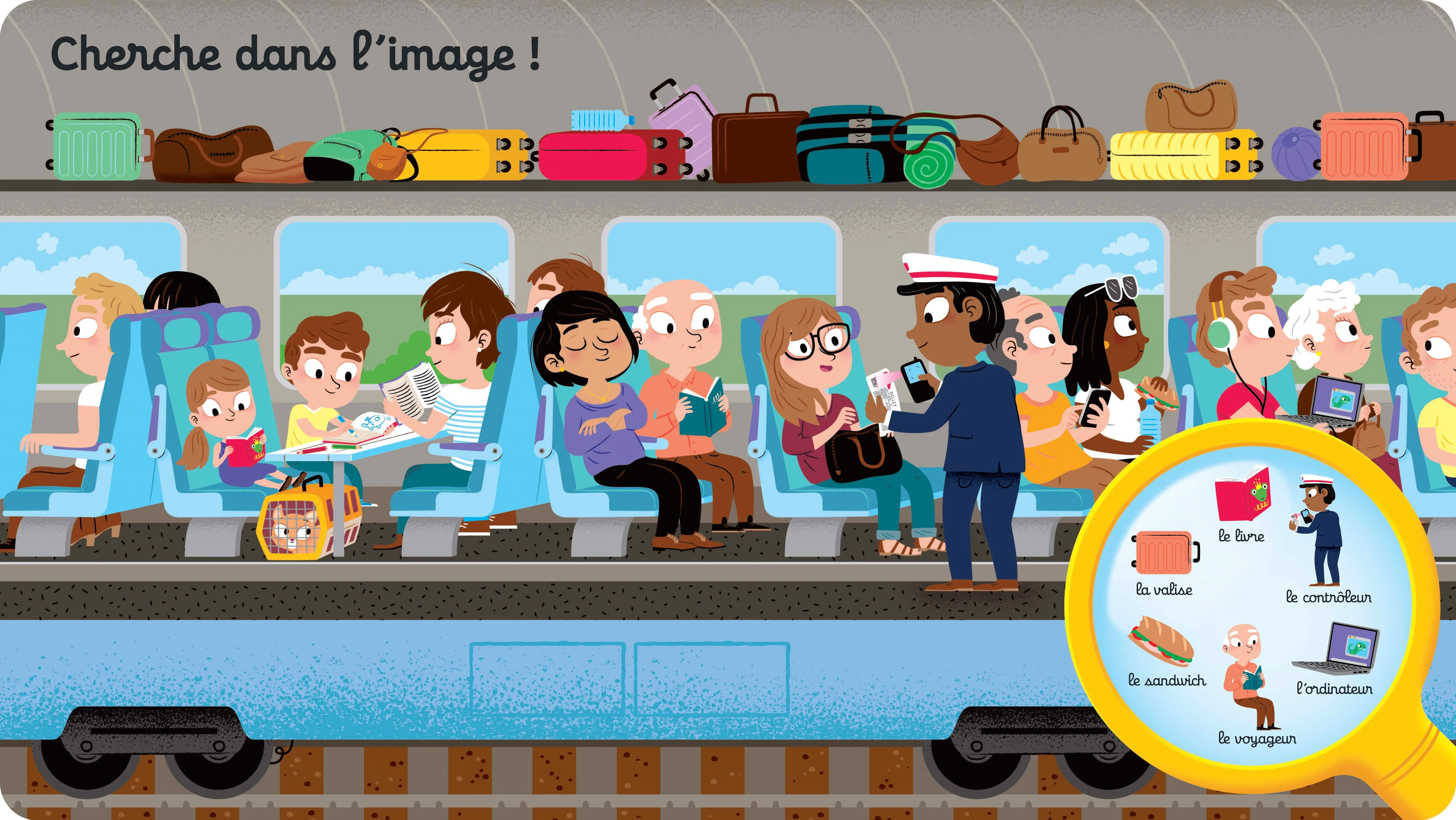 Questions Réponses : Le train - Un livre à glisser dans les bagages avant de partir en vacances - dès 2 ans - Livre documentaire - 9782095045425 - page-interieure 02