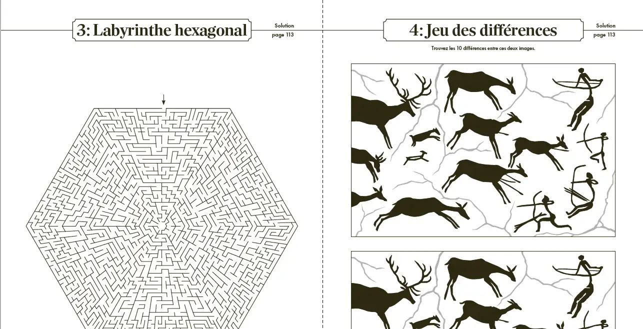 126 jeux et activités - Une grande variété de jeux et d'activités Adultes (sudoku, labyrinthes, coloriages...) pour le plaisir et la détente - Cahier d'activités - 9782095051969 - page-interieure 02