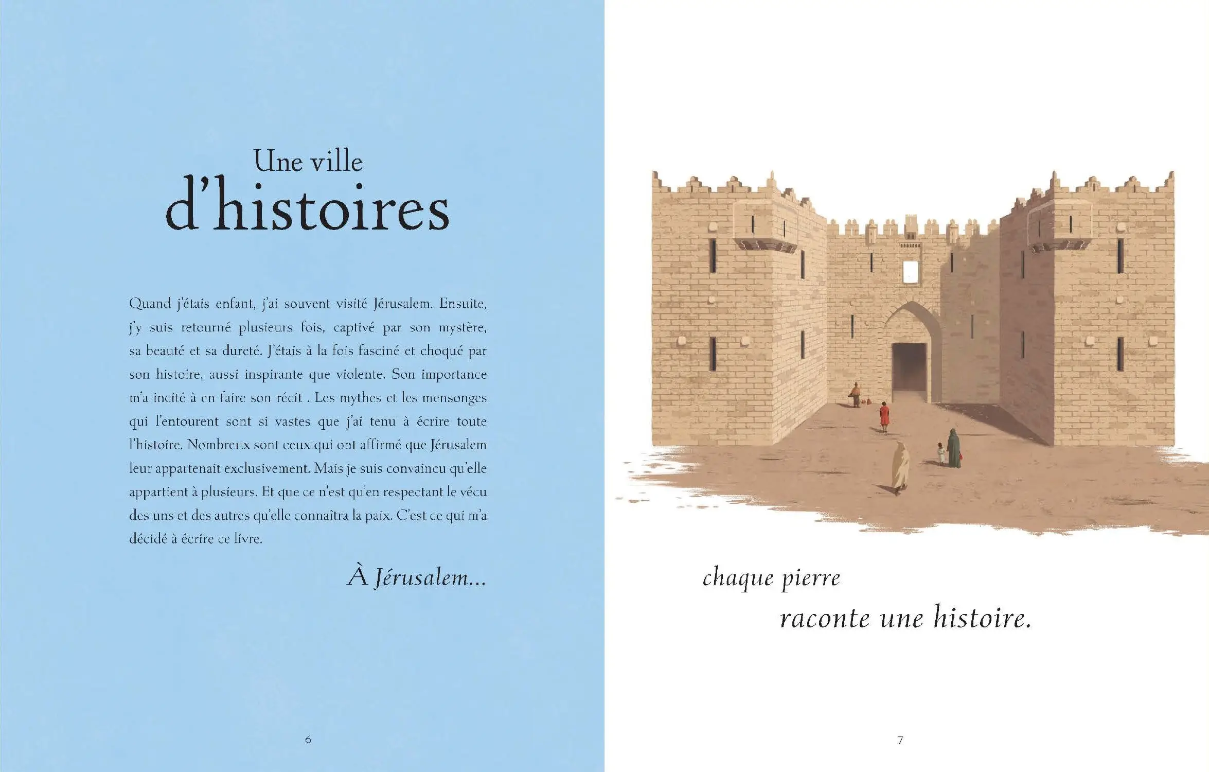 Jérusalem - L'histoire de la ville qui a changé le monde - Un livre essentiel pour comprendre le monde d'aujourd'hui - Un très beau livre à partager en famille dès 9 ans - Livre documentaire - 9782095053437 - page-interieure 02
