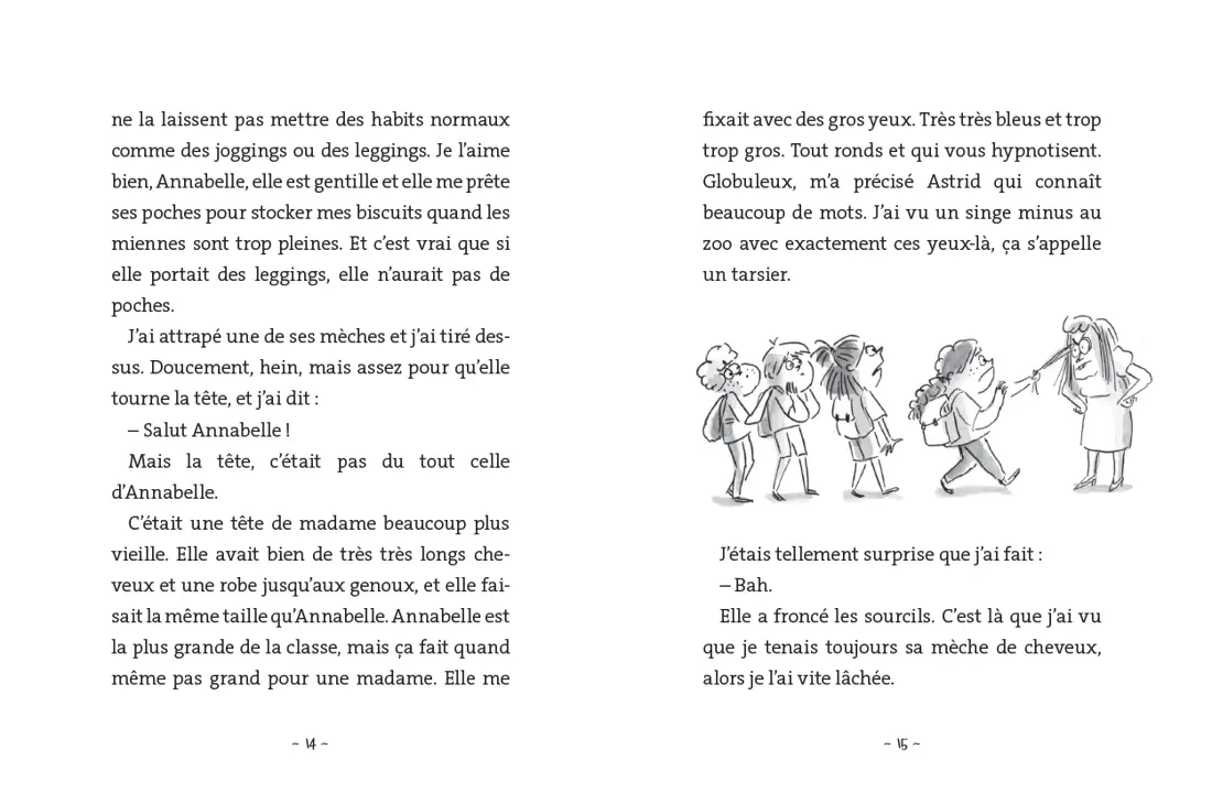 Les petits tracas d'Eva - La maîtresse écrabouillée -  Une histoire qui mêle humour décalé et situations cocasses du quotidien scolaire - dès 7 ans - Roman - 9782095053574 - page-interieure 02