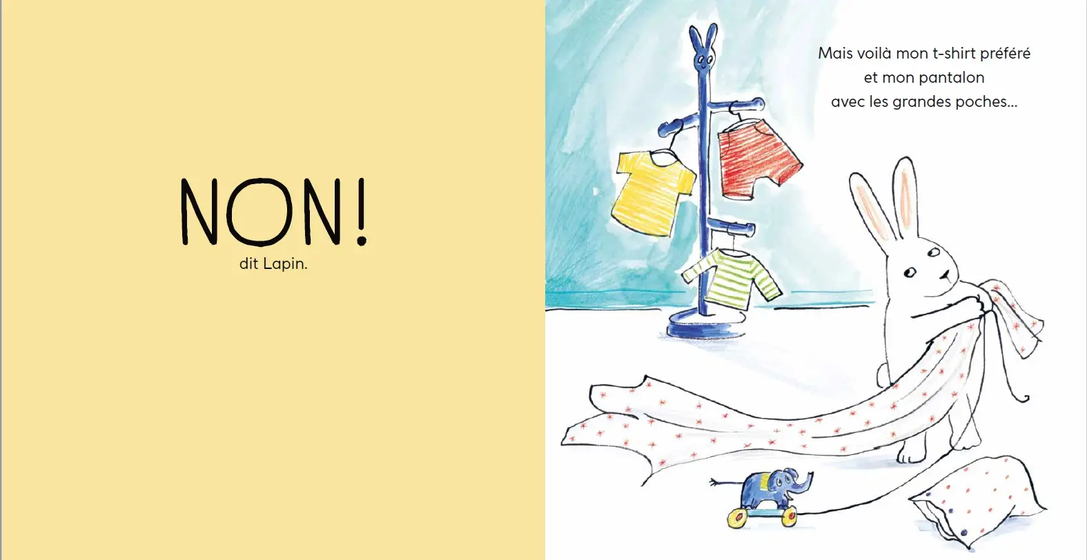 NON ! dit lapin - Un livre pour les parents et les enfants qui traversent la difficile période du NON, dès 2 ans - Album(s) - 9782095057275 - page-interieure 02