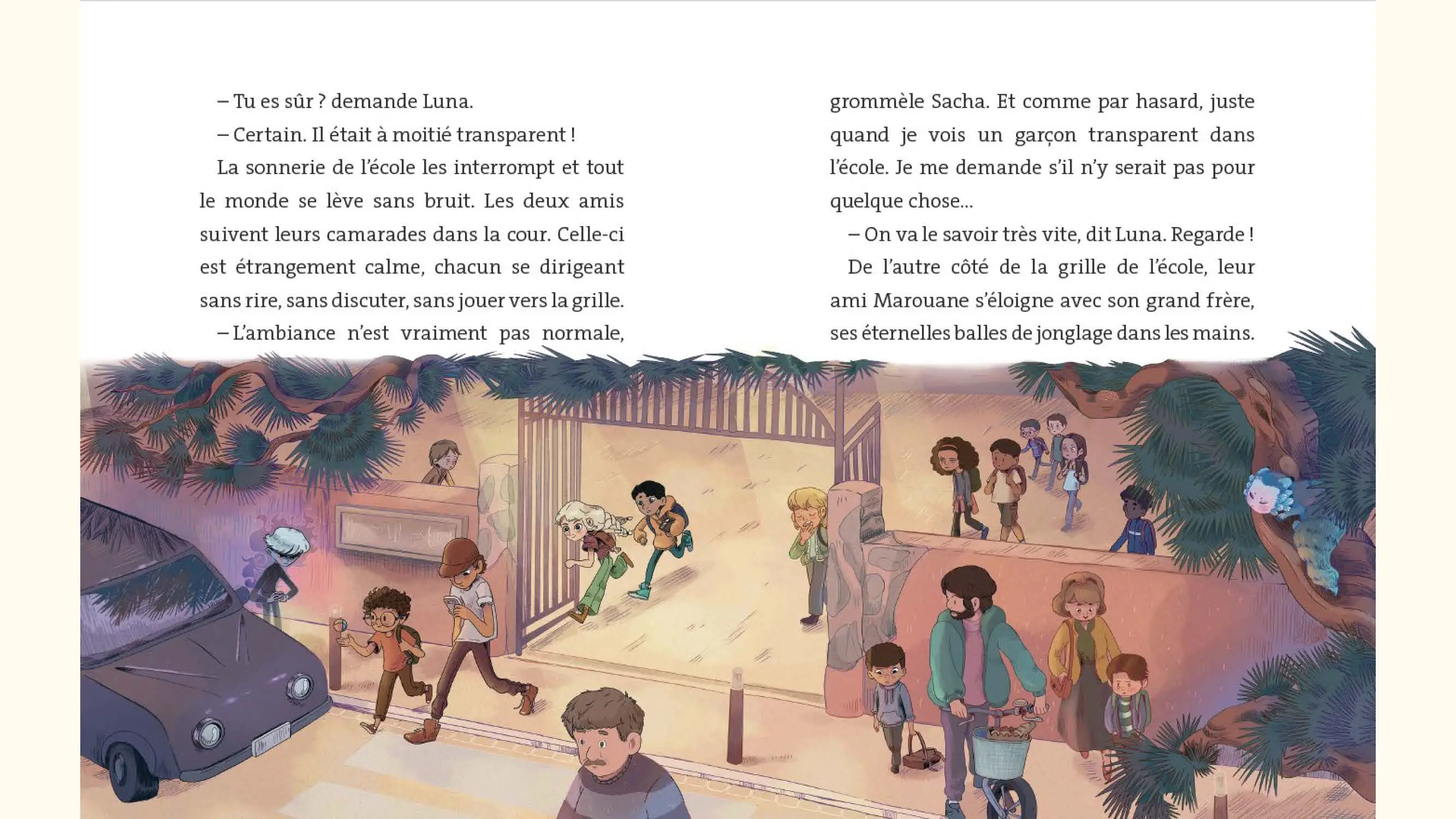 Les Chasse-Monstres - Le voleur de rêves - Un duo soudé qui affronte les monstres au quotidien !  - Etoile Filante - Dès 7 ans - Roman - 9782095058104 - page-interieure 02