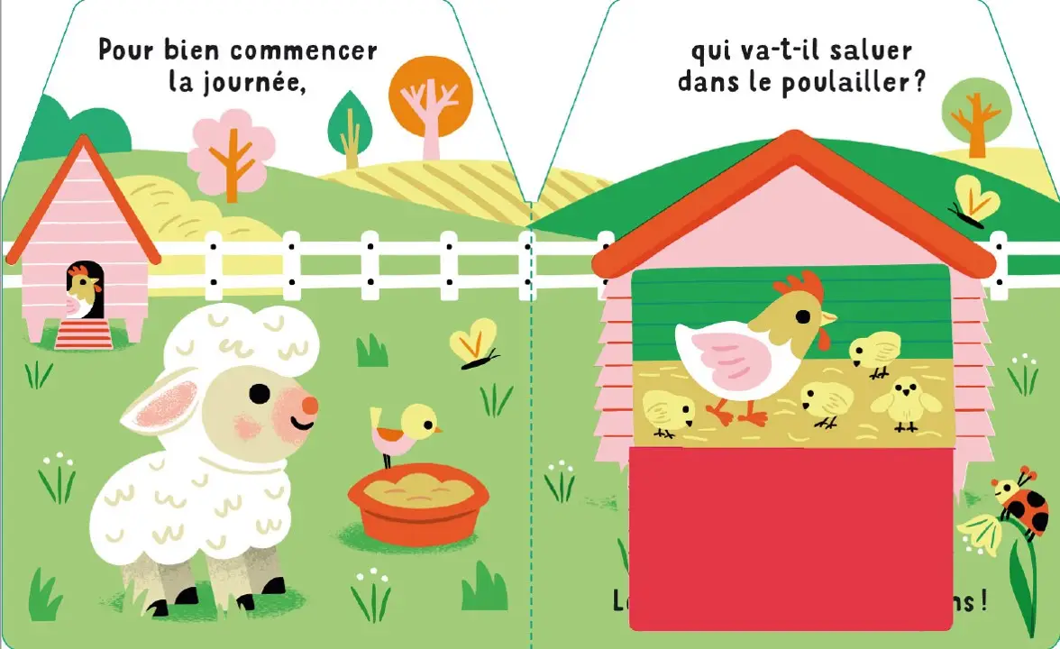 Cache-Cache petit mouton - le petit mouton arrive pour Pâques - Dès 6 mois - Livre d'éveil - 9782095058463 - page-interieure 02