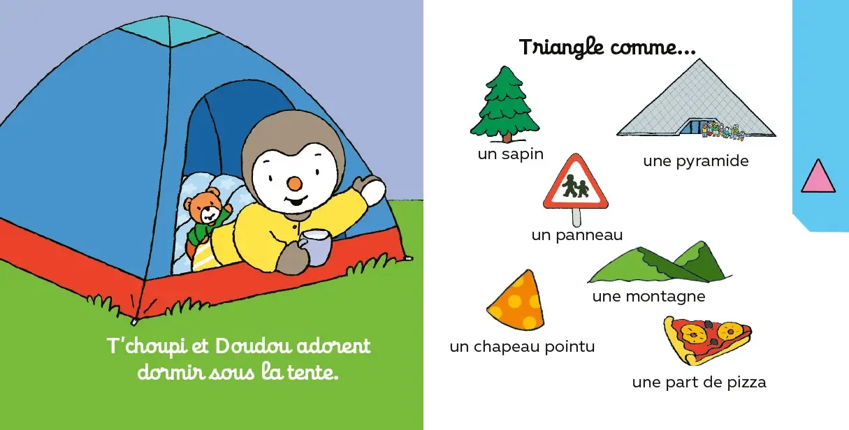 T'choupi - Les formes - Pour apprendre et reconnaître les formes ! - Livres à onglets - Dès 10 mois - Livre d'éveil - 9782095058760 - page-interieure 02