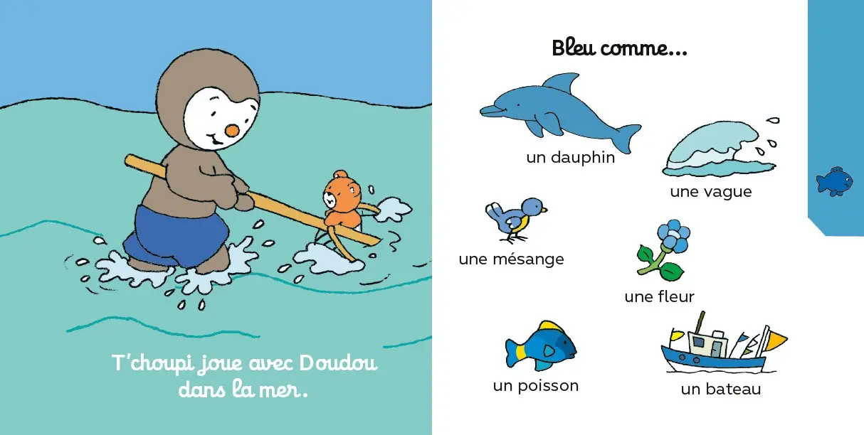 T'choupi - Les couleurs - 40 mots à découvrir ! - Livre à onglets - dès 10 mois - Livre d'éveil - 9782095058777 - page-interieure 02