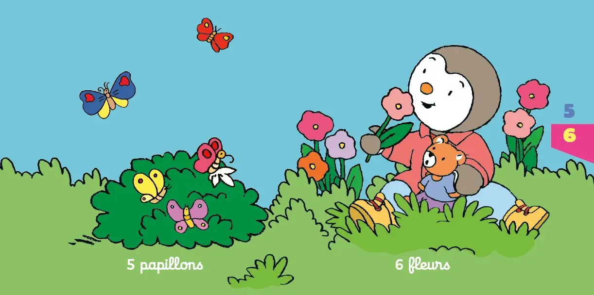 T'choupi - Les chiffres - Pour apprendre à compter jusqu'à 10 - Livre à onglets - Dès 10 mois - Livre d'éveil - 9782095058784 - page-interieure 02