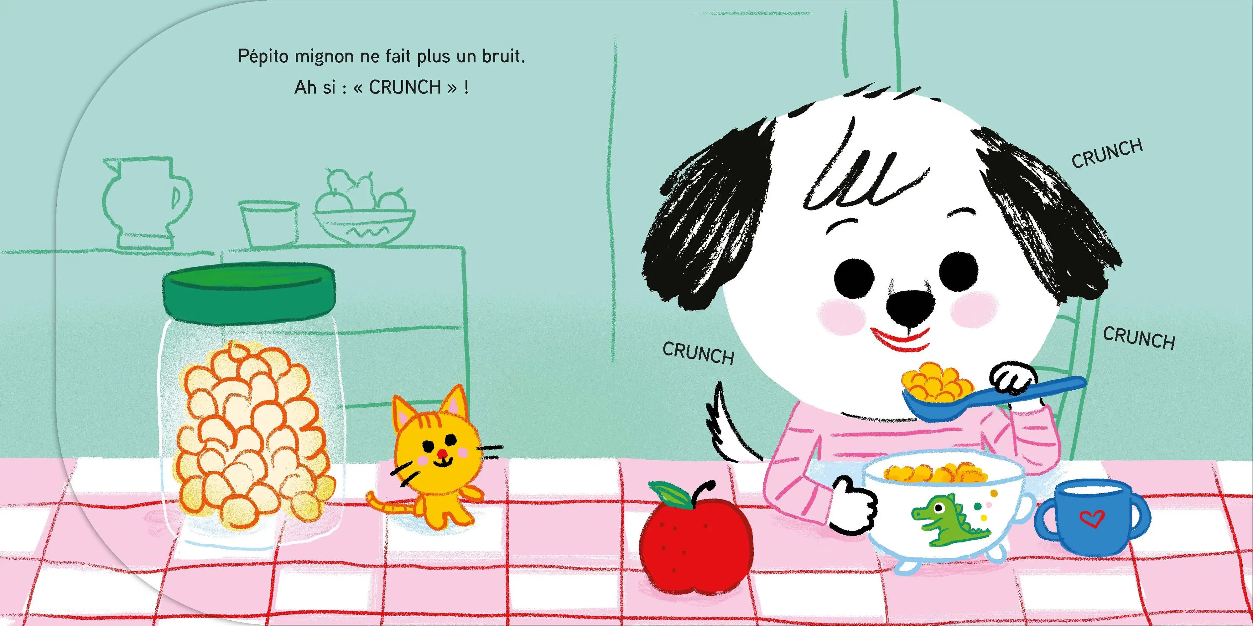 Pépito - Mignon ou grognon, qu?est-ce qui est le plus agréable ? Dès 18 mois - Livre d'éveil - 9782095058852 - page-interieure 02