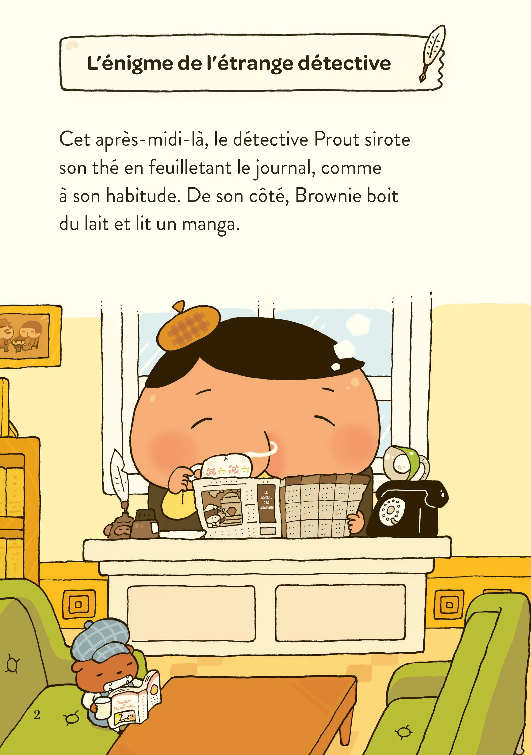 Détective Prout - Tome 6 : L'énigme de l'étrange détective - Une série de romans-jeux d'enquêtes à découvrir à partir de 6 ans - Roman - 9782095059996 - page-interieure-02