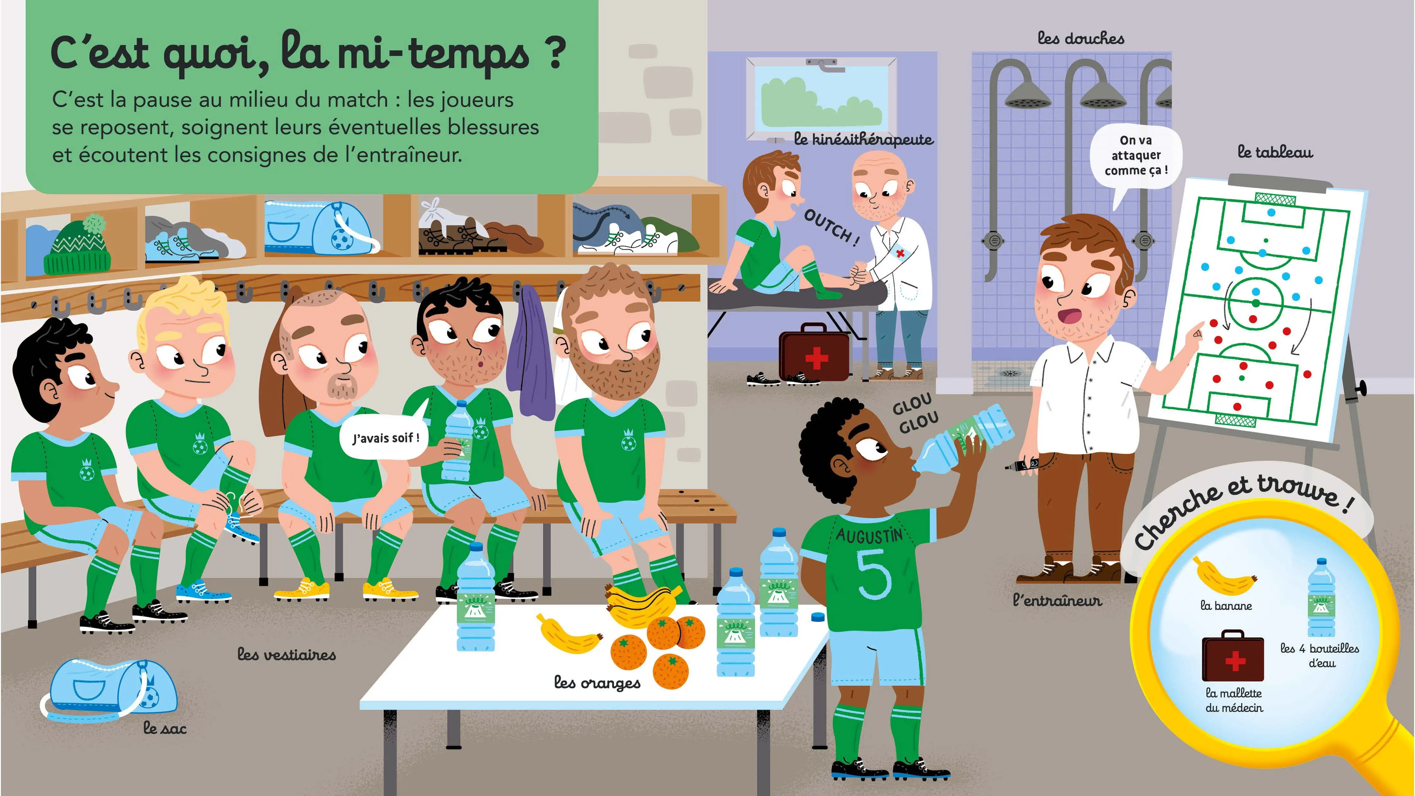 Questions/Réponses : Le football - Passion football pour les tout-petits - Dès 2 ans - Livre documentaire - 9782095060343 - page-interieure 02