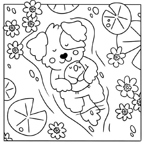 Mon petit monde cosy - So nature ! - Livre de coloriage kawaii avec 30 dessins de nature - Tout public - Cahier d'activités - 9782095062477 - page-interieure 02