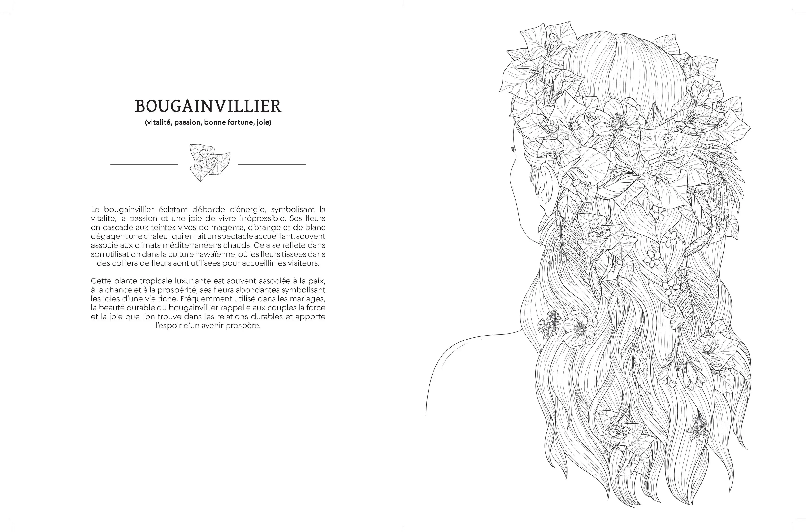 Le langage secret des fleurs - L'art de colorier est aussi dans la nature ! - Adulte - Cahier d'activités - 9782095062507 - page-interieure 02