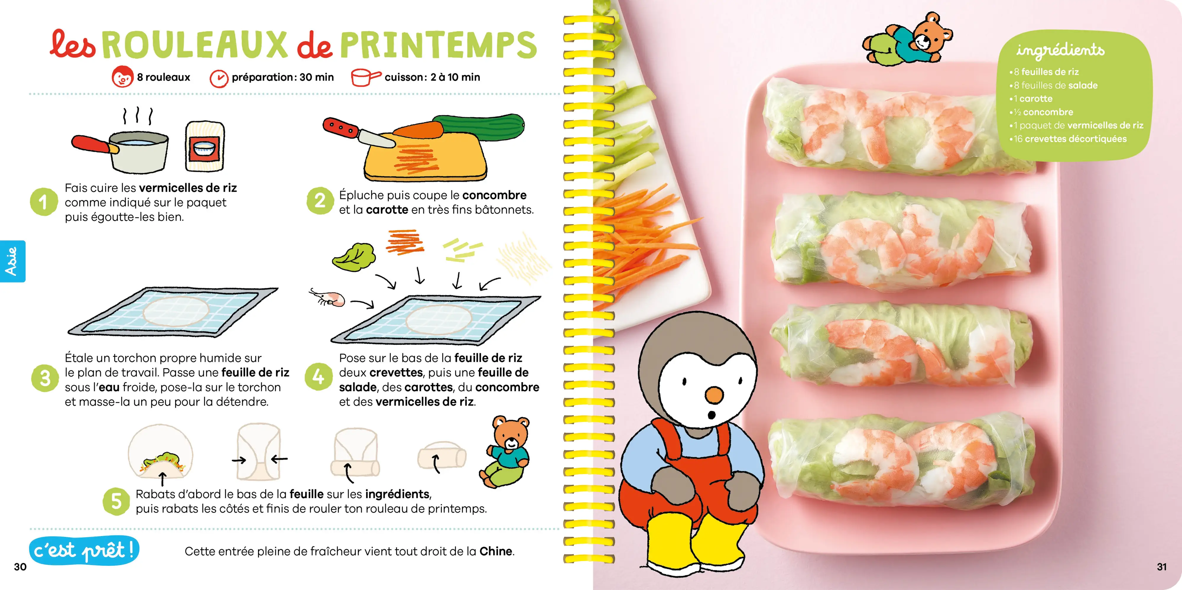 Mes recettes autour du monde T'choupi - Le livre gourmand des petits cuisiniers ! - Dès 2 ans -  - 9782095063092 - page-interieure 02