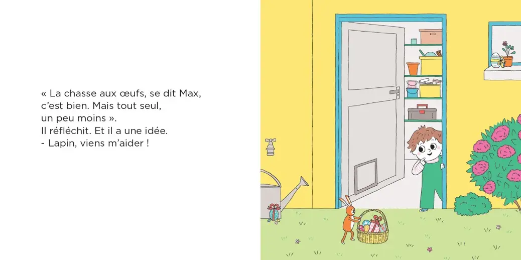 Max et Lapin - Le chocobus - Un album de Pâques qui célèbre le partage -  Dès 3 ans - Album(s) - 9782095064532 - page-interieure 02