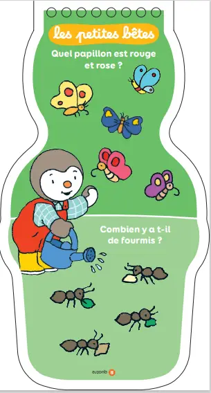 T'choupi - Quiz de mes 3 ans - Plus de 150 questions pour jouer avec son enfant ! Dès 3 ans - Livre - 9782095065881 - page-interieure 02