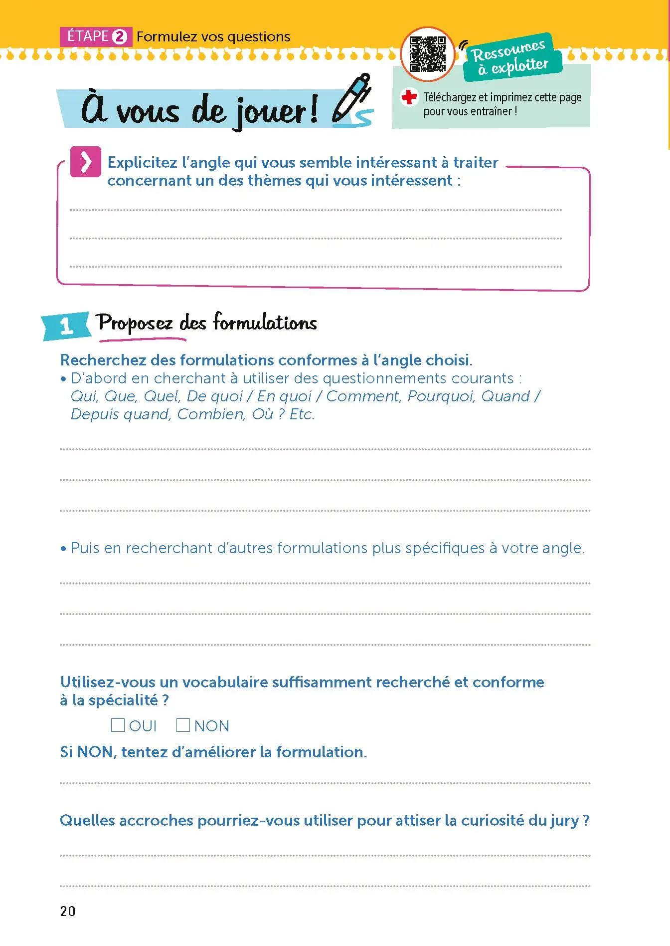 Mission Grand oral - Sciences  Humaines et Sociales - ABC Réussite - Spécialités de Terminale - SES, HGGSP, LLCER, Maths - Bac 2027 - Epreuve finale Tle Grand oral - EPUB - Livre de cours, méthode et exercices - 9782095050436 - page intérieure 020
