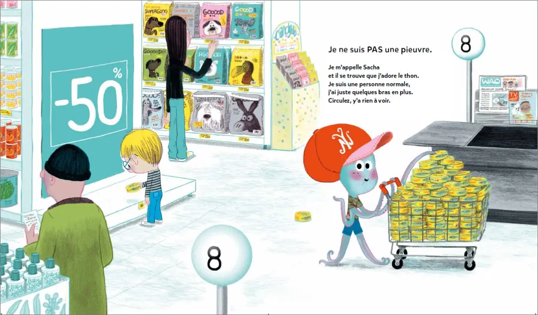 Je ne suis pas une pieuvre  - Album Humoristique -  Dès 4 ans - Album(s) - 9782092490754 - page-interieure 03