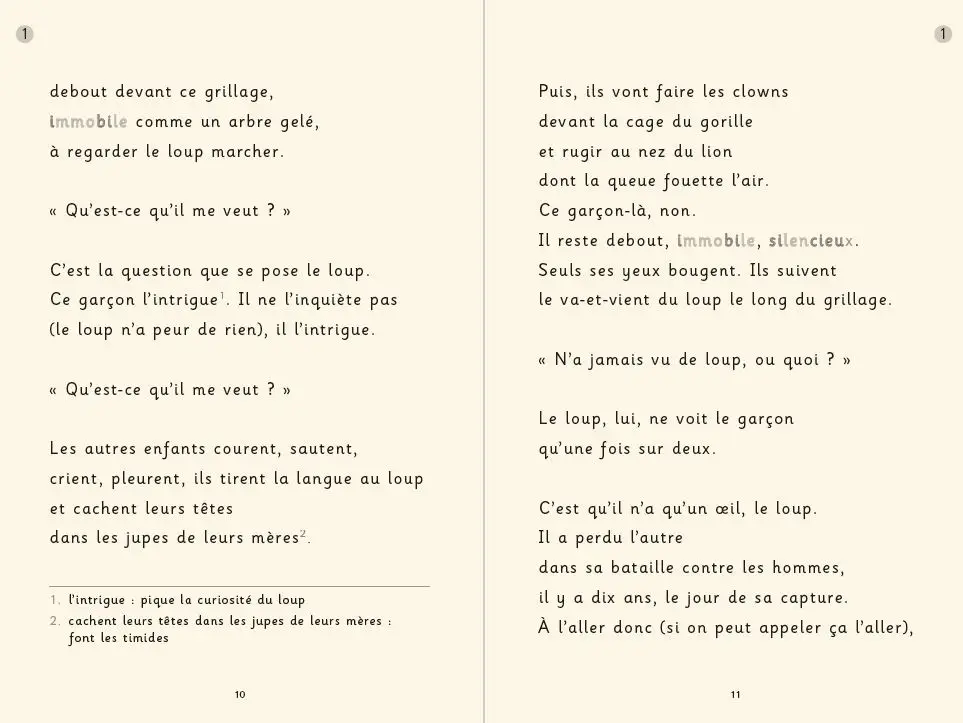 L'oeil du loup (version Dys) - Daniel Pennac - Roman dès 9 ans - collection Dyscool - Roman - 9782092493298 - page-interieure 03