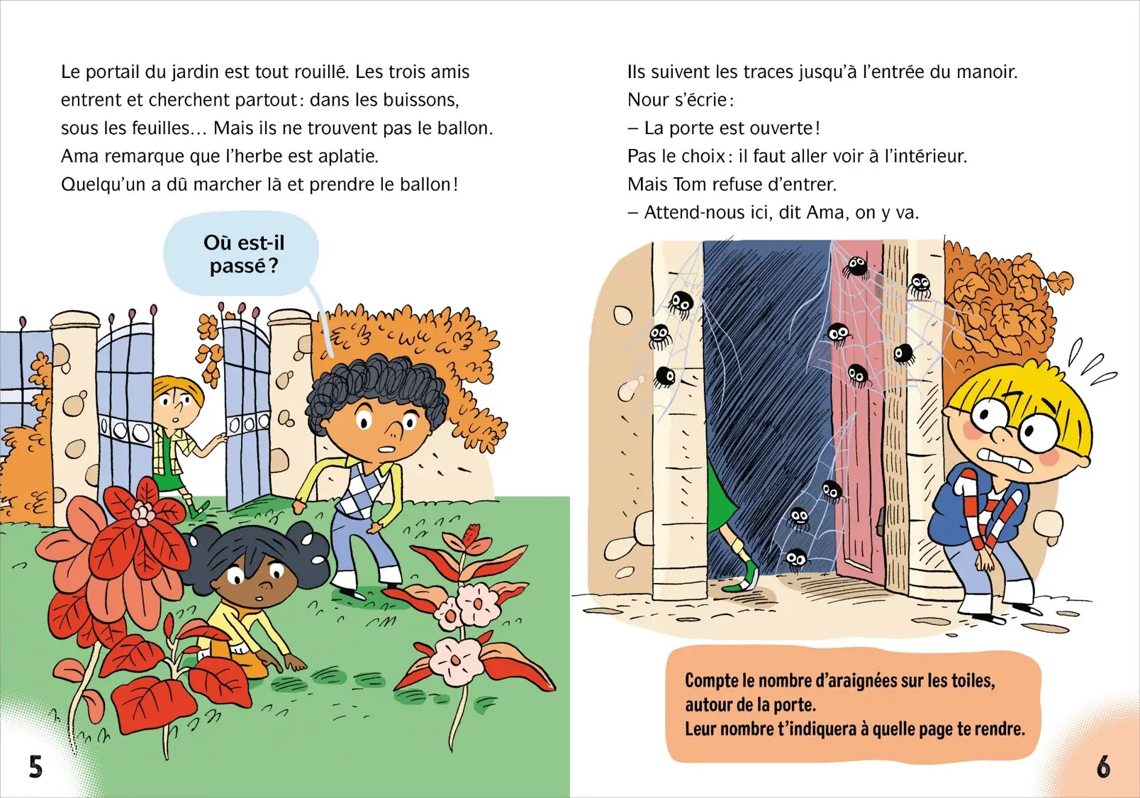 Mon premier Escape Game - Frissons au CP !  : Piégés dans le manoir hanté - Dès 6 ans - Roman - 9782092496473 - page-intérieure 03