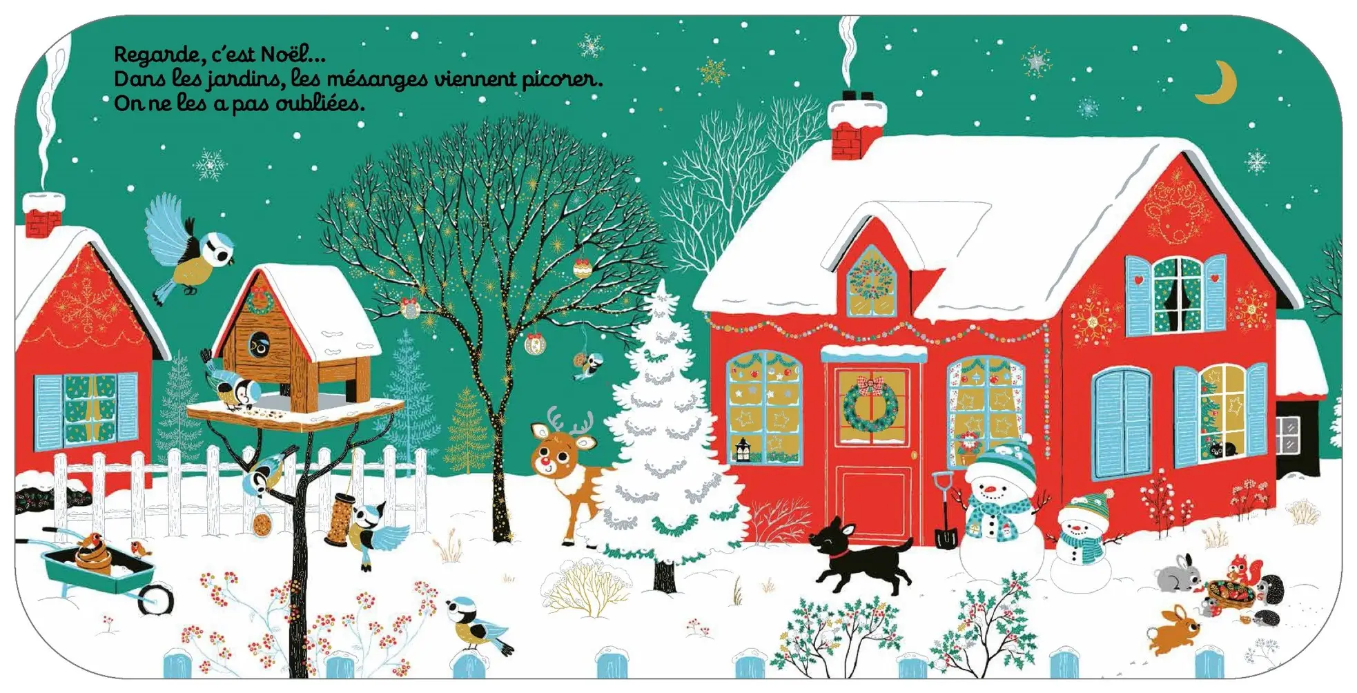Regarde, c'est Noël ! - Livre d'éveil à toucher pour les bébés, dès 6 mois - Livre d'éveil - 9782092497036 - page-interieure 03