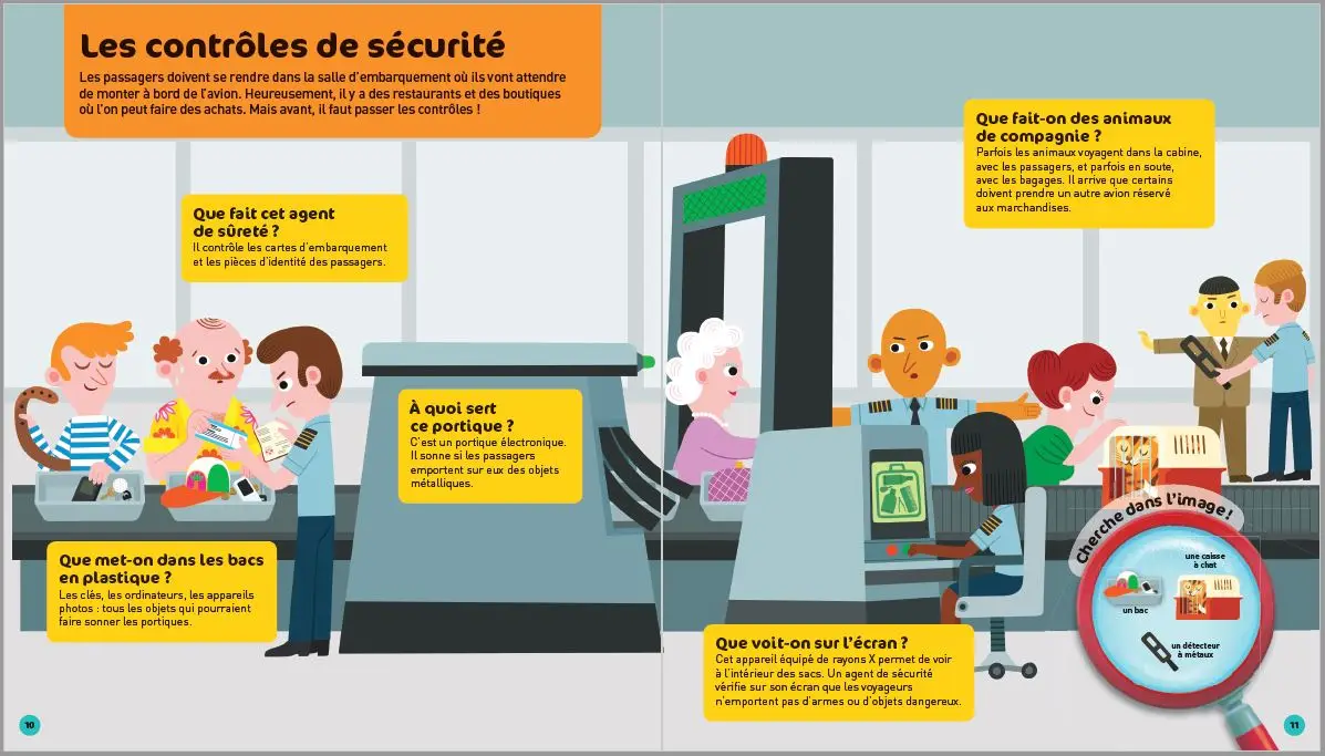 L'aéroport - Questions/Réponses - doc dès 5 ans - Livre documentaire - 9782092564264 - page-intérieure 03