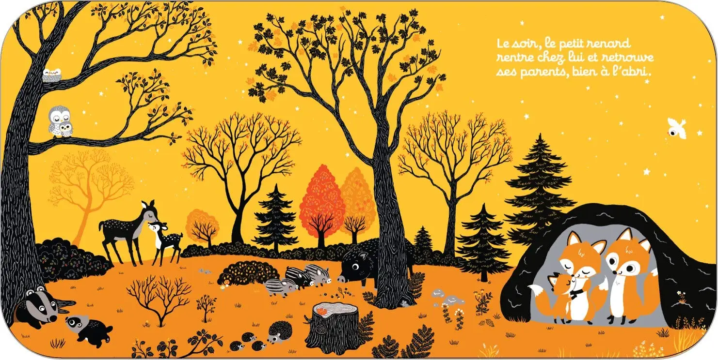 Regarde dans la forêt - Livre d'éveil à toucher pour les bébés, dès 6 mois - Livre d'éveil - 9782092581032 - page-interieure 03