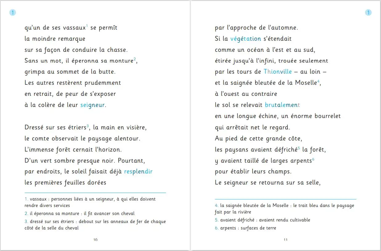 Le renard de Morlange - version  adaptée aux enfants DYS ou dyslexiques - Dès 11 ans - Roman - 9782092583661 - page-intérieure 03