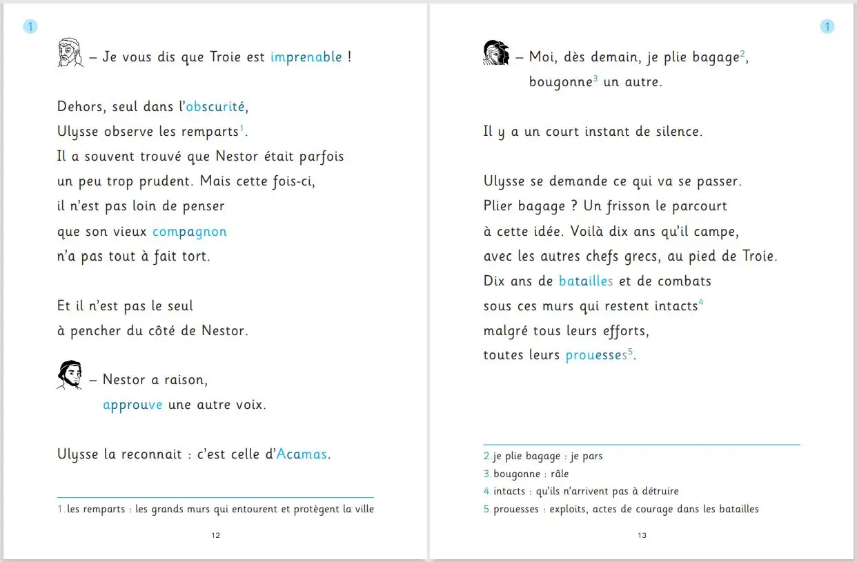 Dans le ventre du cheval de Troie - adapté aux enfants DYS ou dyslexiques - Dès 9 ans - Roman - 9782092591291 - page-intérieure 03