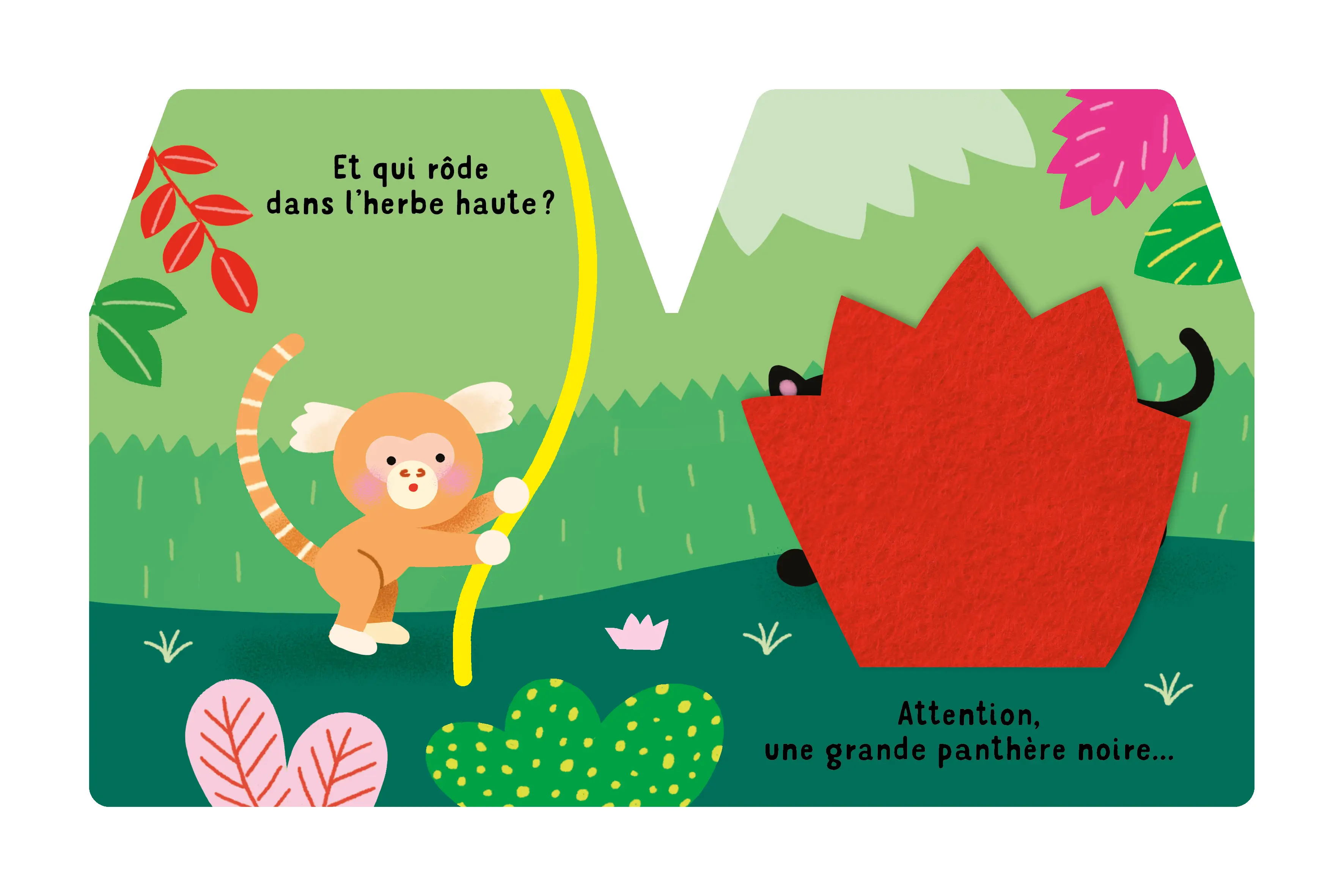 Cache-cache petit oustiti - Livre matière - éveil -  Dès 6 mois - Livre d'éveil - 9782092591376 - page intérieure 03