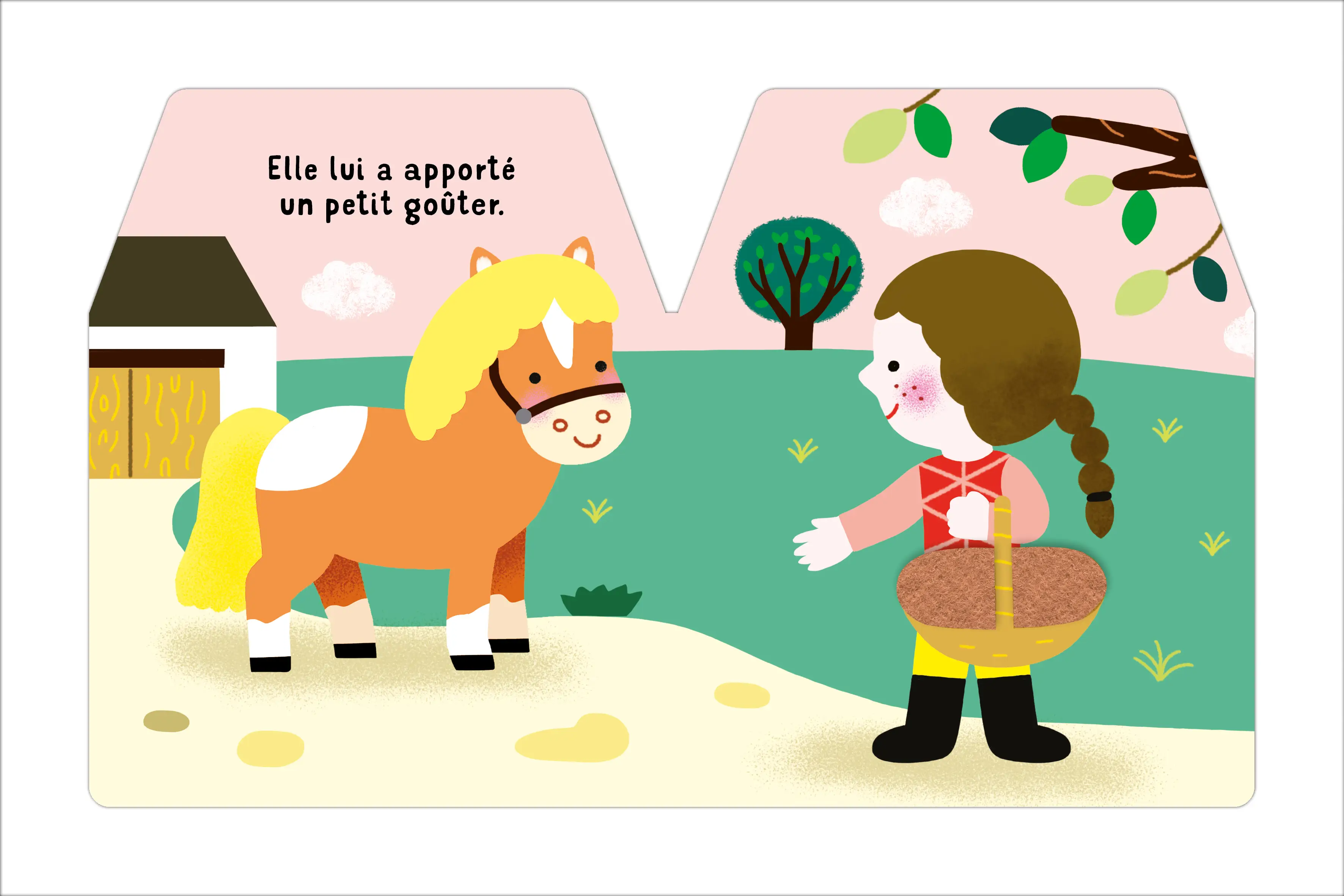 Cache-cache - petit poney- Livre à toucher pour les bébés dès 6 mois  - Livre d'éveil - 9782092591383 - page intérieure 03