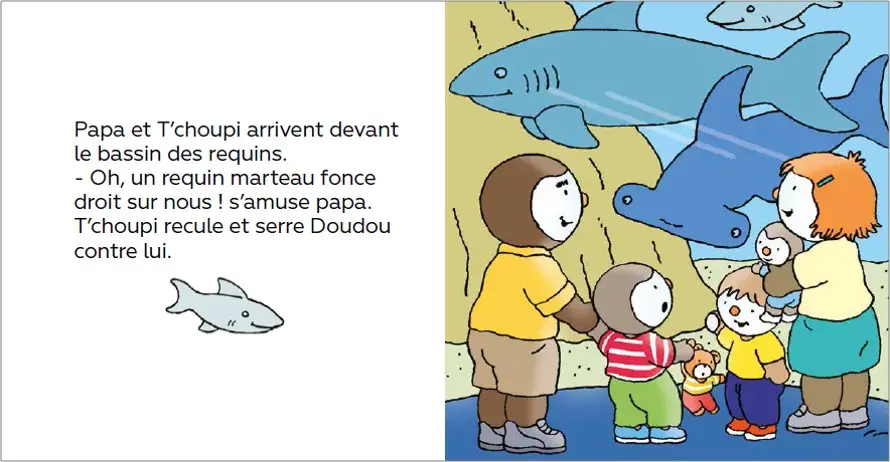 T'choupi va à l'aquarium - Album - dès 2 ans - Album(s) - 9782092593127 - page intérieure 03