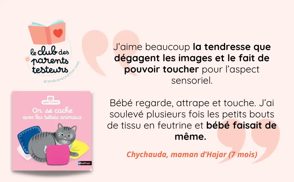 On se cache avec les bébés animaux - Livre coucou/caché - Dès 6 mois - Livre d'éveil - 9782092593752 - page-interieure 03