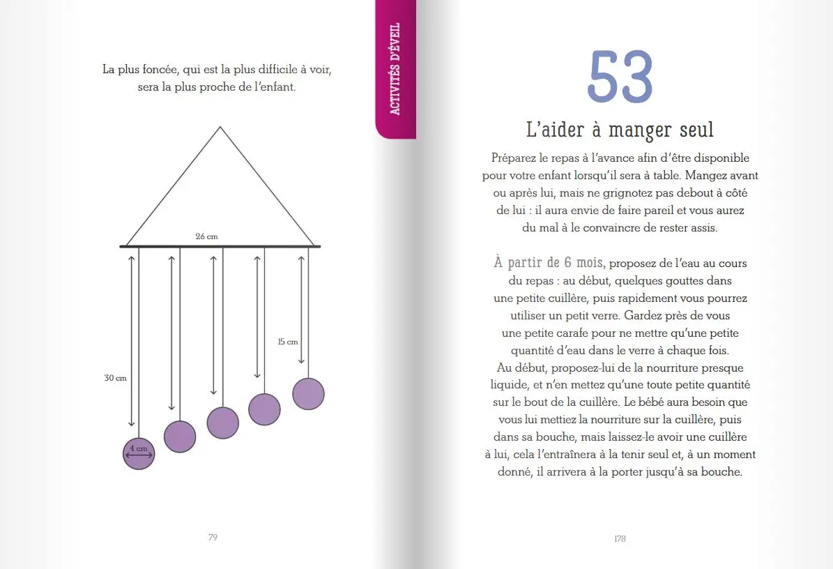 Le guide d'activités Montessori de 0 à 6 ans - 200 activités faciles à réaliser à la maison + les grands principes de la pédagogie Montessori expliqués - Livre - 9782092788363 - page intérieure 03