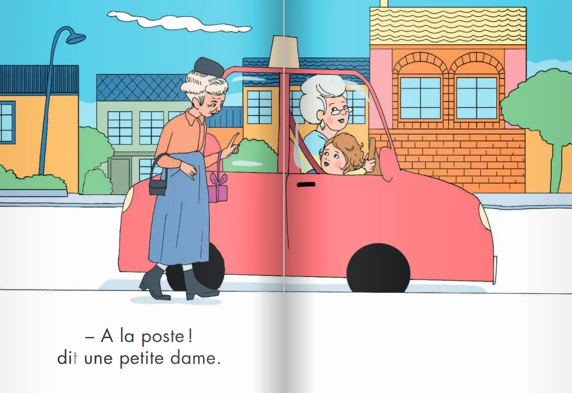 Mon coffret premières lectures Montessori : Le taxi de mamie - Niveau 1 - 4/7  ans - Roman - 9782092789247 - page intérieure 03
