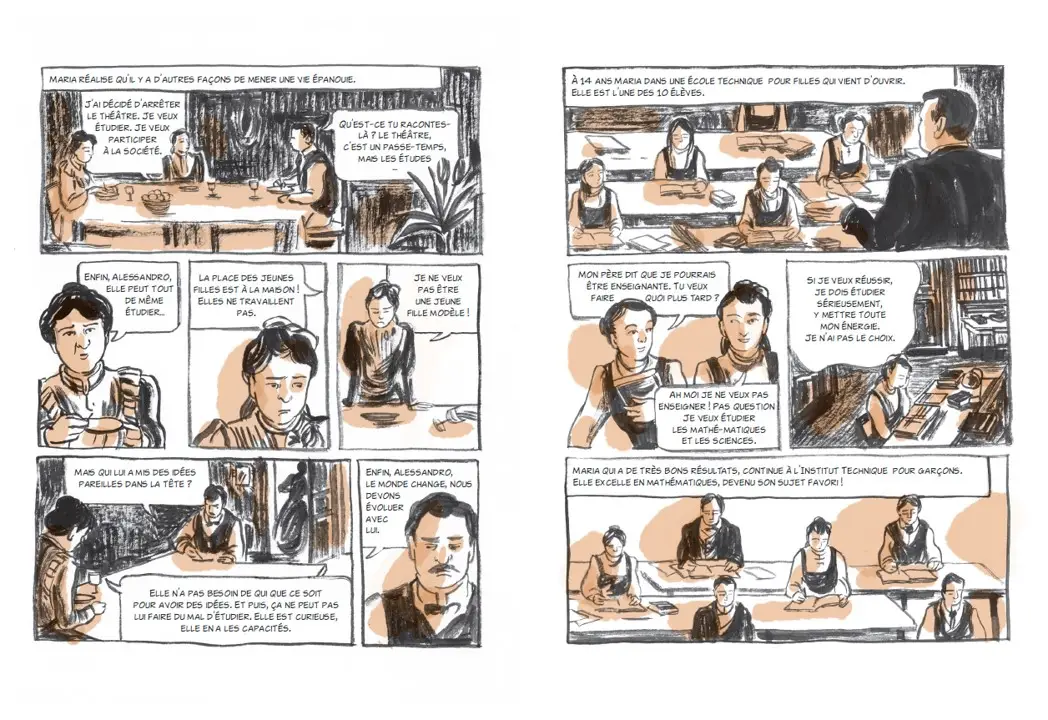 Maria Montessori : une vie pour la liberté - la biographie en BD d'un destin extraordinaire - BD - 9782092791349 - page-interieure 03