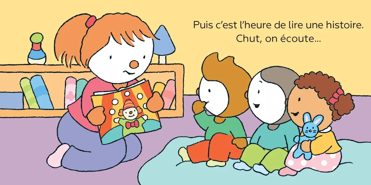 Bébé T'choupi : à la crèche - Livre d'éveil bébé dès 6 mois  - Livre d'éveil - 9782095016357 - page-interieure 03