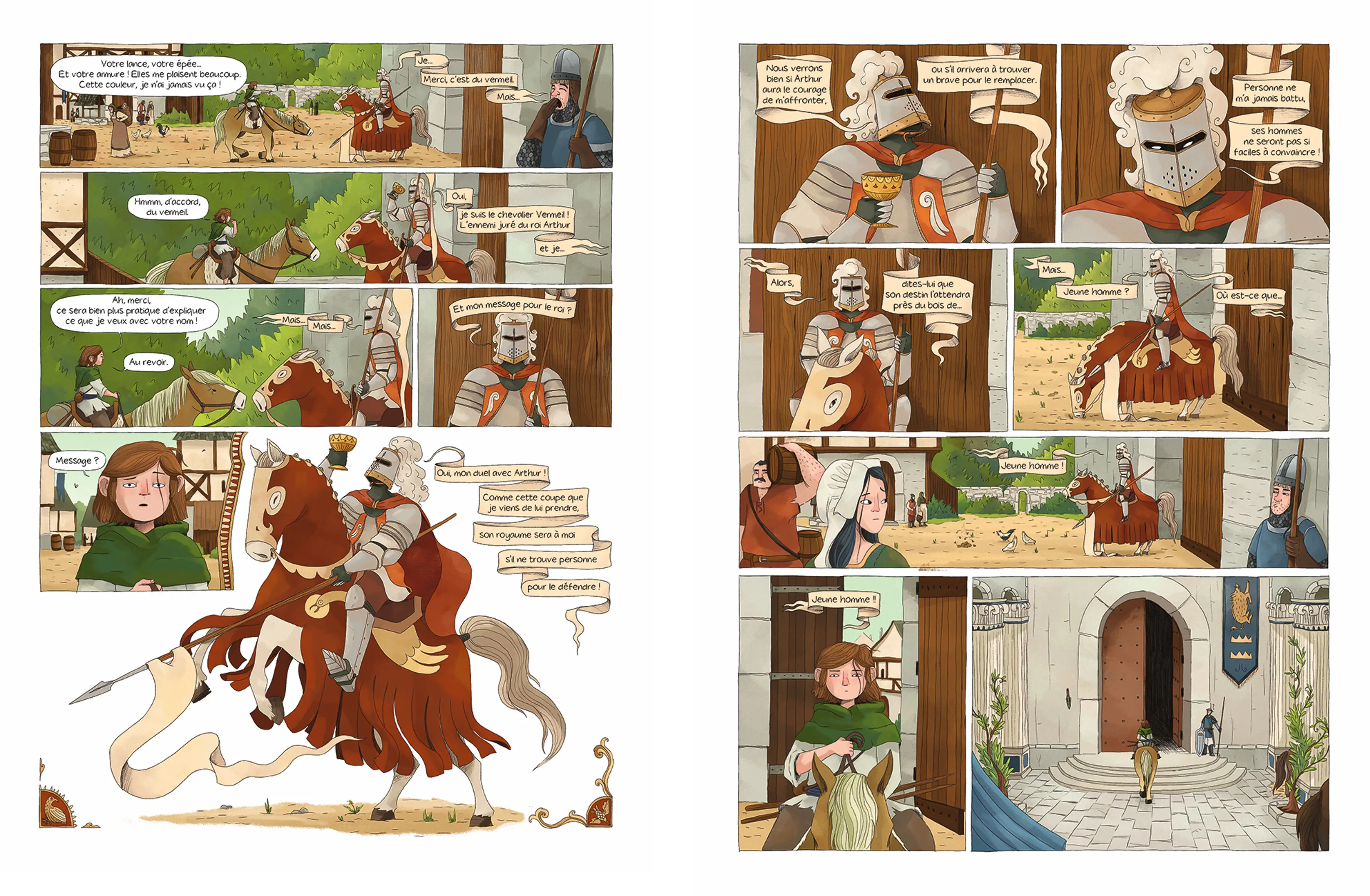 Perceval, un destin mythique à découvrir en BD dès 8 ans  - BD - 9782095025632 - page-interieure 03