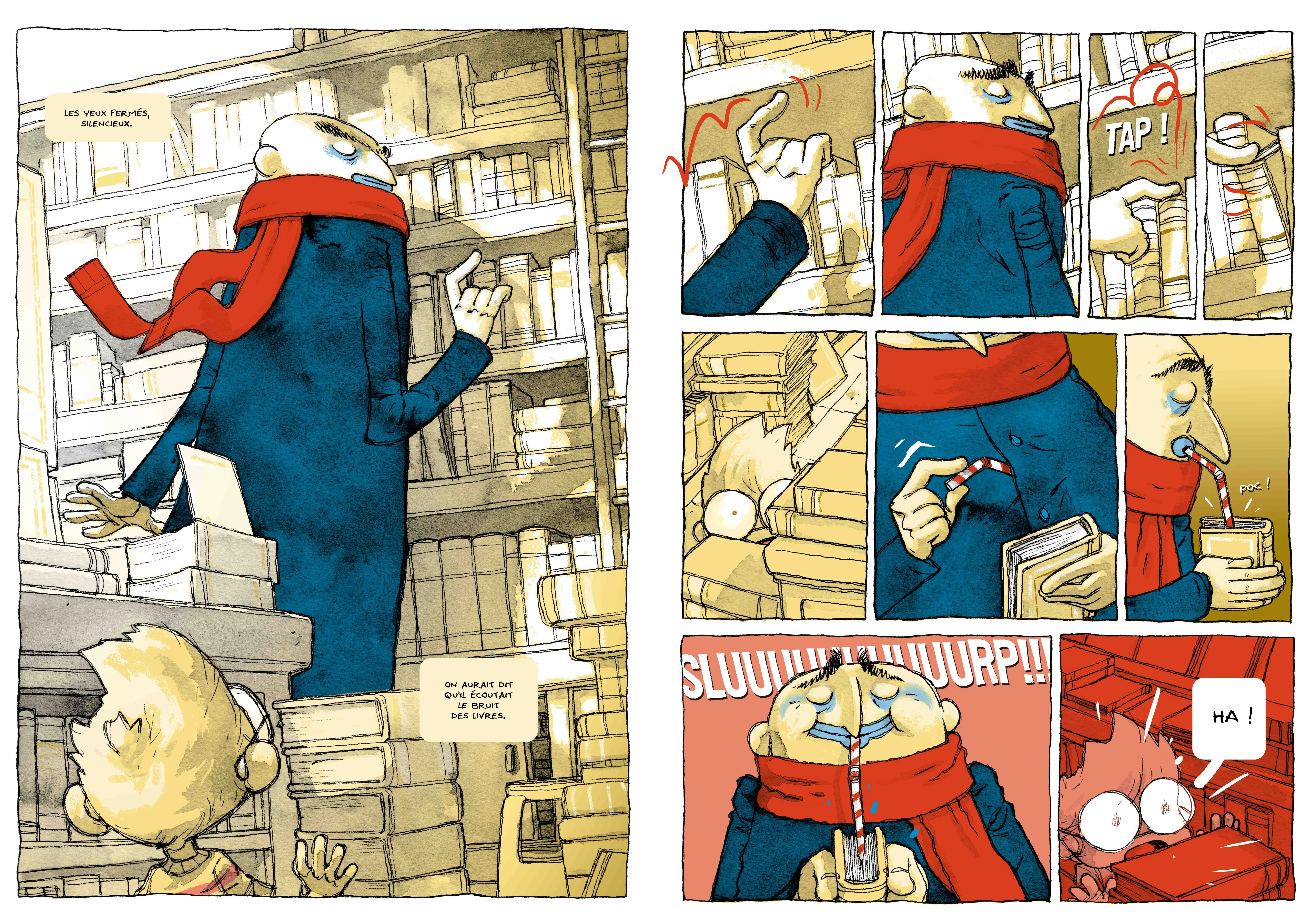 Le Buveur d'encre - L'incontournable roman jeunesse adapté en BD - dès 8 ans - BD - 9782095030148 - page-interieure 03