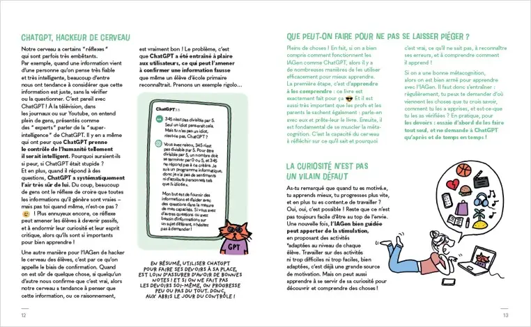 C'est (pas) moi, c'est l'IA - pour apprivoiser l'IA sans tomber dans ses pièges - dès 12 ans - Livre documentaire - 9782095035433 - page-interieure 03