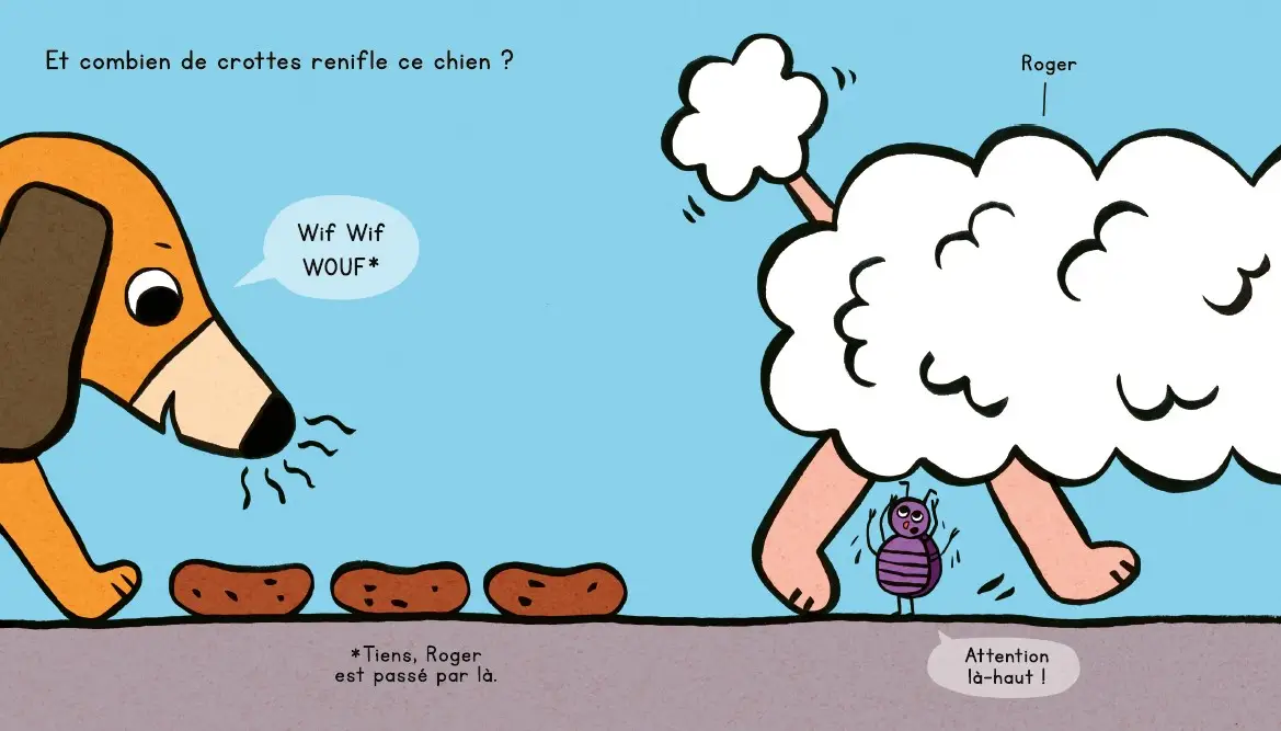 1,2,3 crottes ! - Un drôle de livre pour apprendre à compter jusqu'à 10 - dès 2 ans - Livre d'éveil - 9782095042691 - page-interieure 03