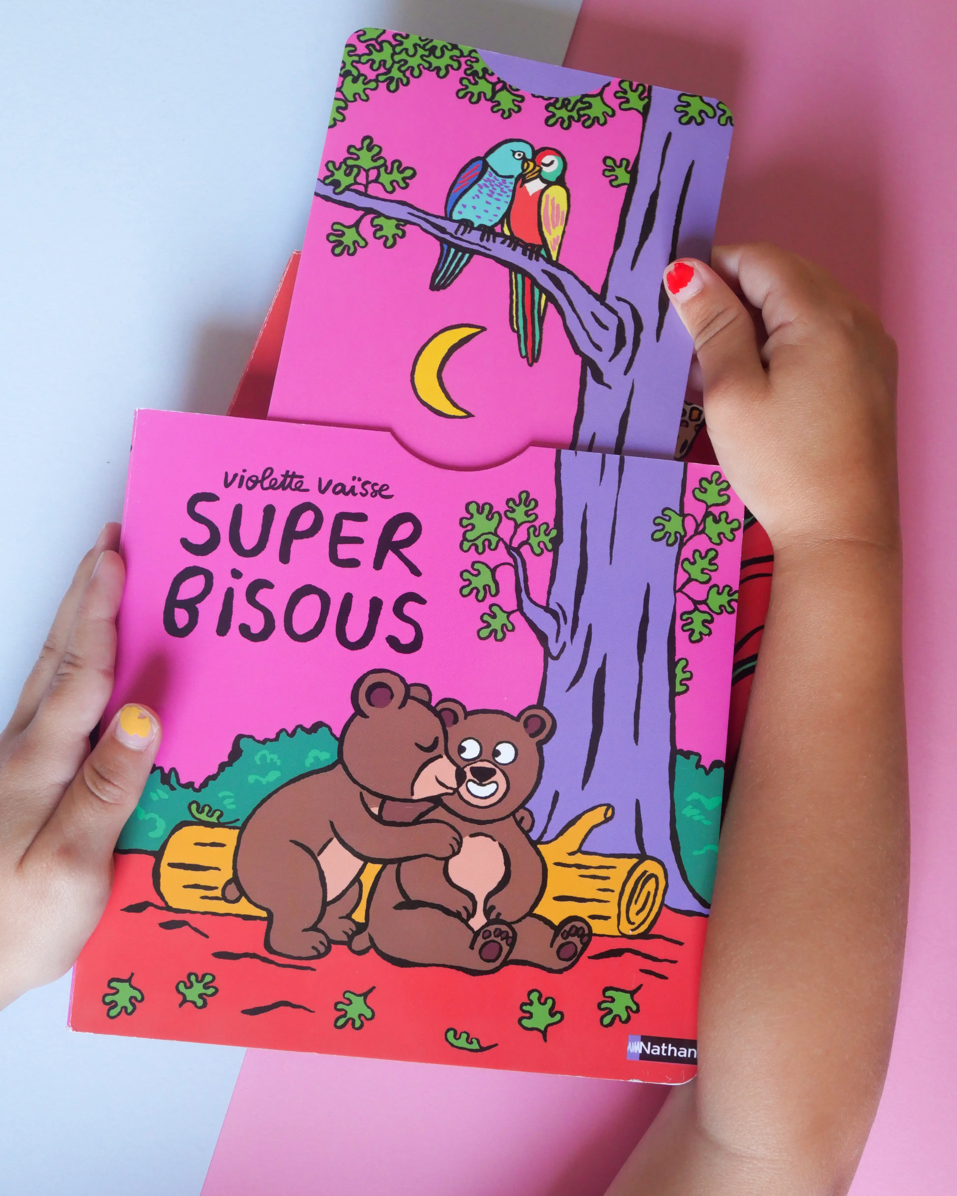 Super bisous - Un livre animé et tendre sur le thème adoré des bisous - dès 12 mois  - Livre d'éveil - 9782095042776 - page-interieure 03