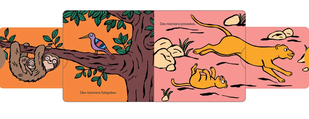 Super mamans - un livre animé et tendre qui fait honneur à toutes les mamans - dès 12 mois - Album(s) - 9782095042783 - page-interieure 03