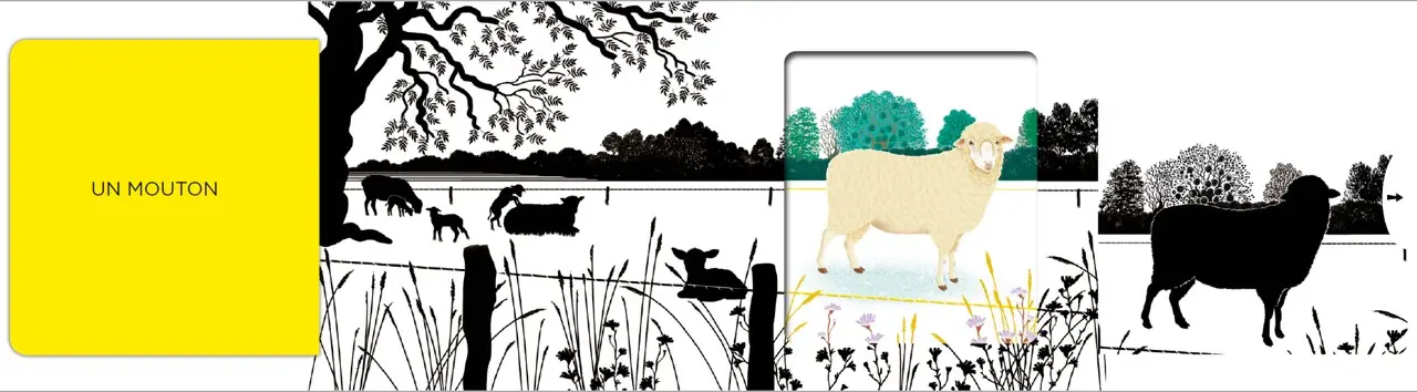 Les belles couleurs - La ferme - un imagier original et interactif à découvrir dès 6 mois - Livre d'éveil - 9782095042899 - page-interieure 03