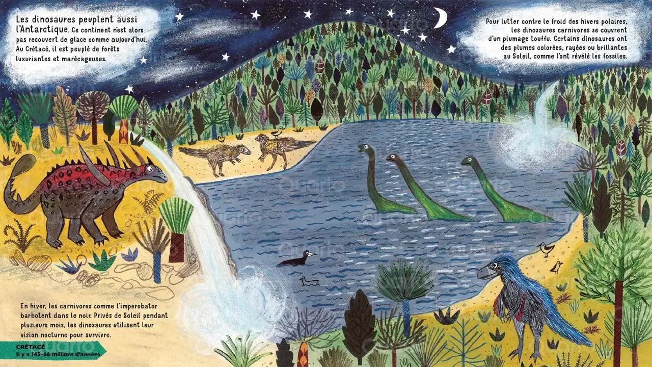 L'incroyable histoire des dinosaures - un voyage fascinant à travers 66 millions d'années, dès 5 ans - Livre documentaire - 9782095043605 - page-interieure 03